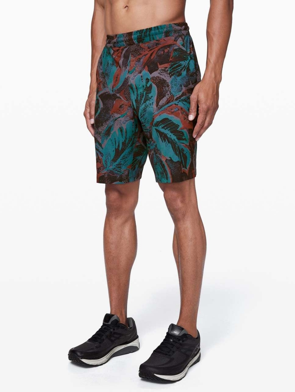 Lululemon Pace Breaker Short Linerless Tropical Shadow Shark Teal Multi Size M